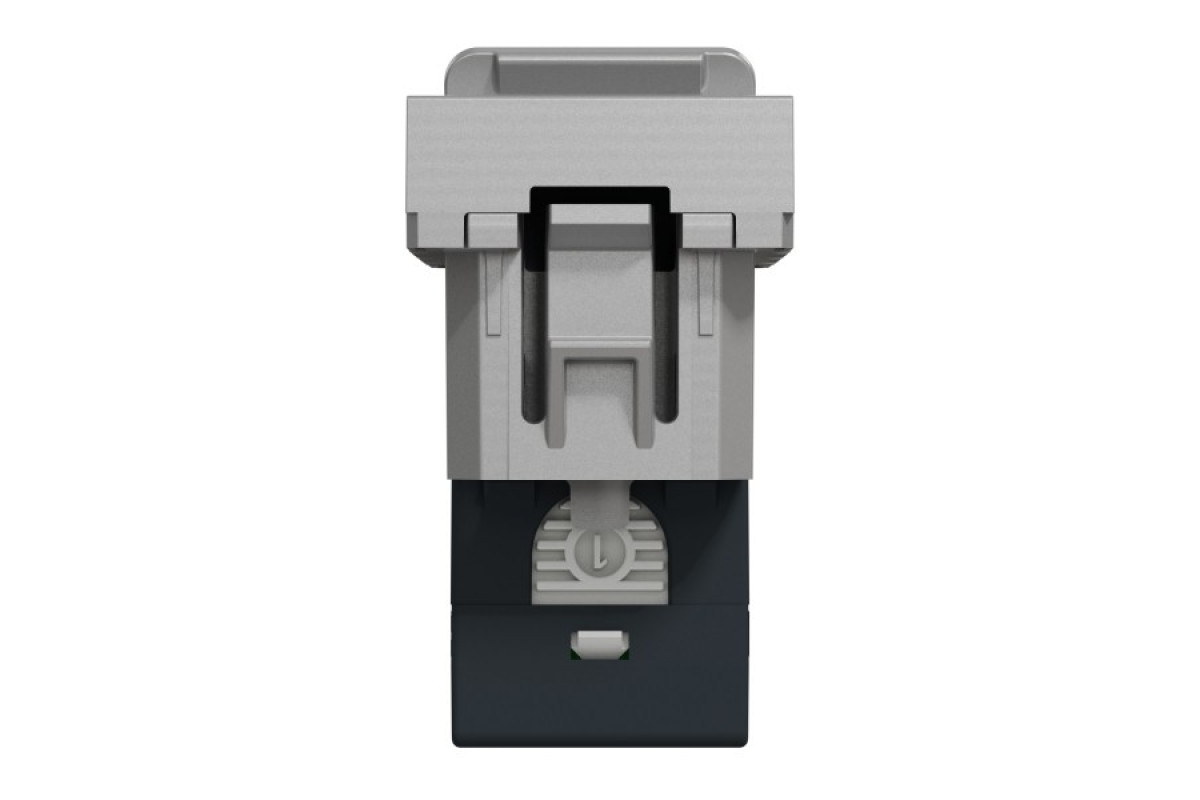 New Unica RJ45 1 модуль CAT6A FTP алюм (NU344830)