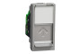 New Unica RJ45 1 модуль CAT6A FTP алюм (NU344830)