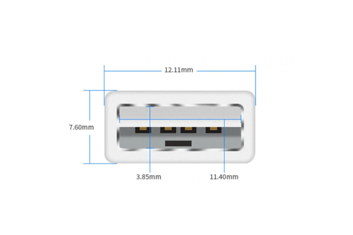 Кабель USB PROLUM™ - 1М, Білий (503042)