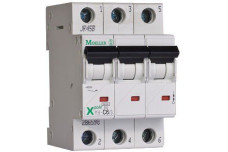 Выключатель автоматический 3-п Eaton 6kA PL6-C6/3 6А (286598)