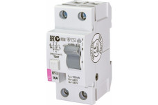 Реле дифференциальное (УЗО) EFI-2 16A/0.1A 2 полюса тип AC 10 х-ка inst. ETI (002061220)