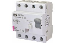Реле дифференциальное (УЗО) EFI-4 25A/0.1A 4 полюса тип AC 10 х-ка inst. ETI (002061621)
