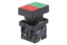 Кнопка двойная NP2-EL8325 без подсвидетеля 1НВ+1НЗ IP40 (574114)