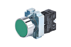 Кнопка NP2-BA31 без подсветки зеленая 1NO IP40 (573956)