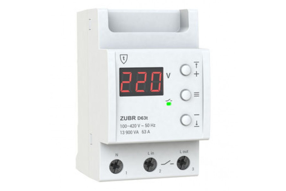 Реле напряжения ZUBR D63t