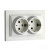Розетка 2-я с заземлением, Mono Electric, DESPINA (СЛОНОВАЯ КОСТЬ) (102-010004-120)  = 66.00 грн 