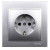Розетка 1-я с заземлением, Mono Electric, DESPINA (серебро) (102-212121-117)  = 154.00 грн 