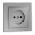 Розетка 1-я без заземления, Mono Electric, DESPINA (антрацит) (102-242422-116)  = 146.00 грн 