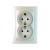 Розетка 2-я с заземлением, Mono Electric, DESPINA (жемчужина) (102-252504-120)  = 219.00 грн 