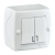 Выключатель двухклавишный, Mono Electric, OCTANS IP 20 (белый) (104-010101-102) 