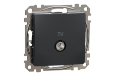 Розетка TV 4DB An Черная Sedna Design (SDD114471)