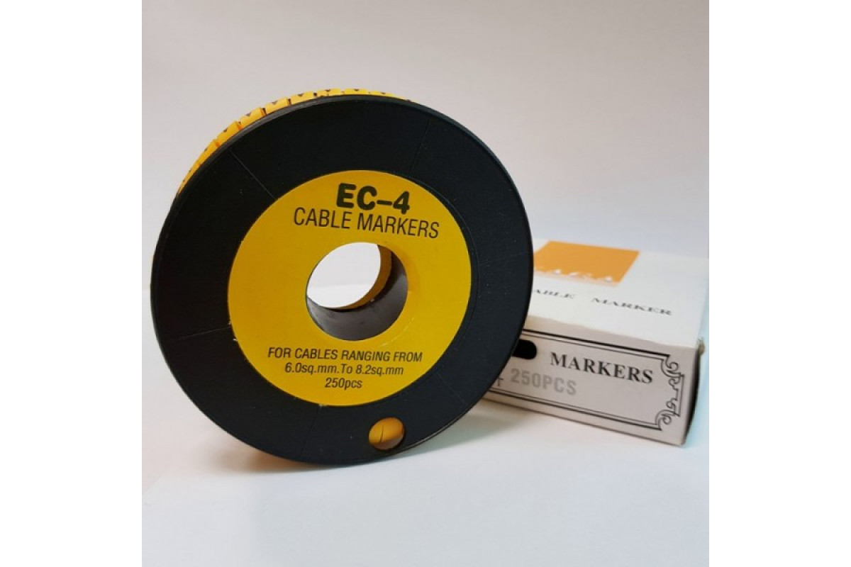 Маркировочная бирка ЕС-4 (6-8,2 мм²) символ "0" (502624/0)