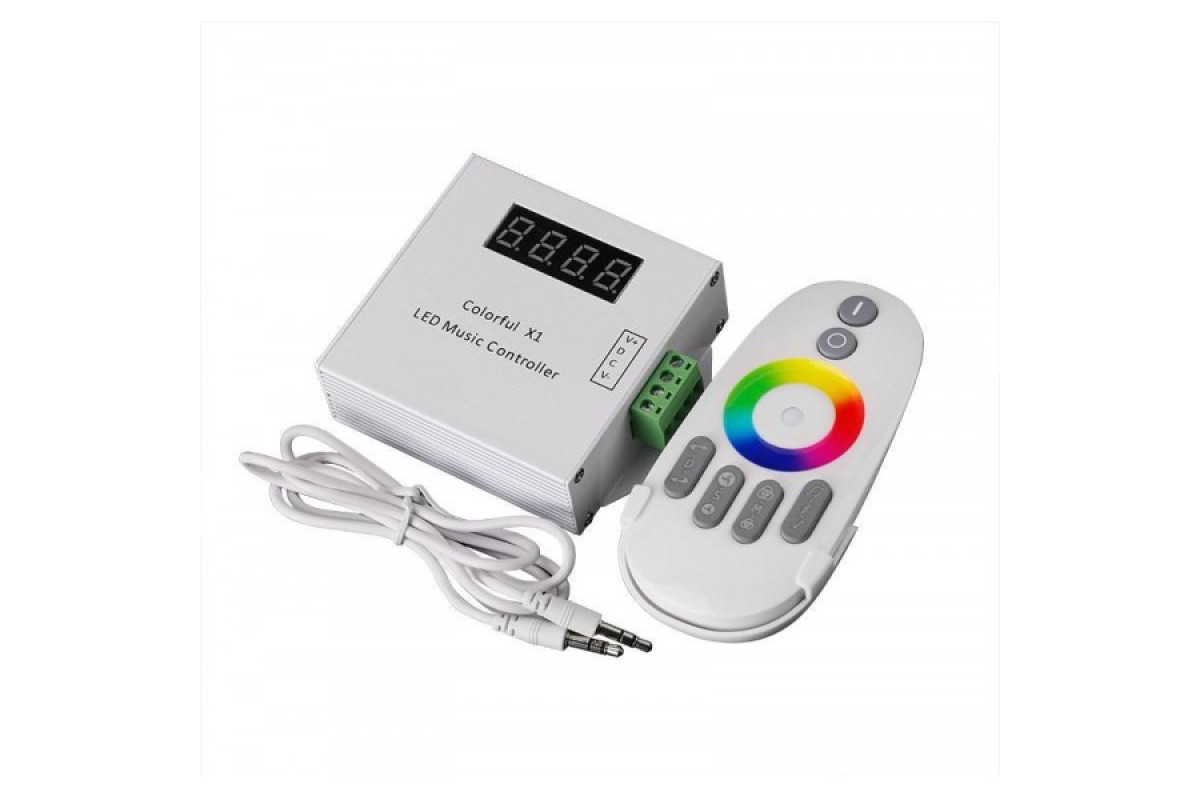 Контроллер SMART RGB PROLUM Музыкальный (6 кнопок; RF; WS2811;WS2812) (402020)