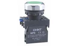 Кнопка плоская NP8-BN/2 Черный (МК) (578088)