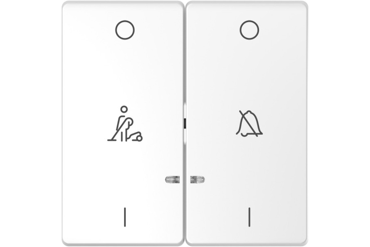 D-Life Клавиша 2-на LED дв/эт. Белый лотос (MTN3429-6035)