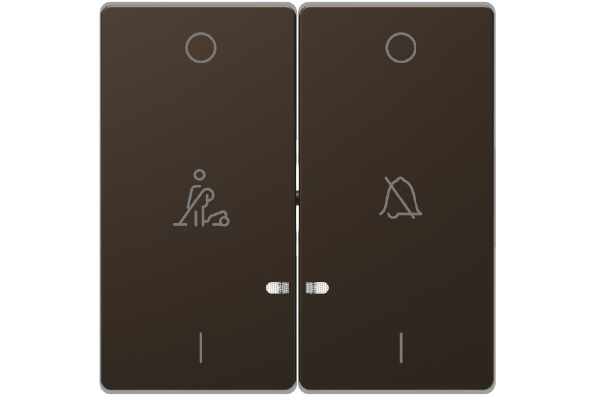 D-Life Клавиша 2-я LED звон/комнат. Мокко (MTN3429-6052)