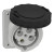 Розетка угловая 63А 3P+РE 480-500В IP67 (81285)  = 2 075.00 грн 
