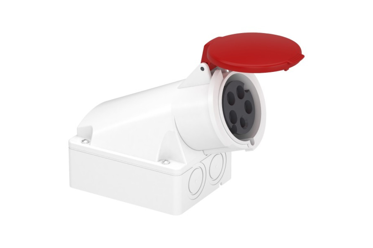 Промышленная Розетка PRATIKA 32 A, 3P+N+E 380-415 В изм. стр., IP44 (83121)