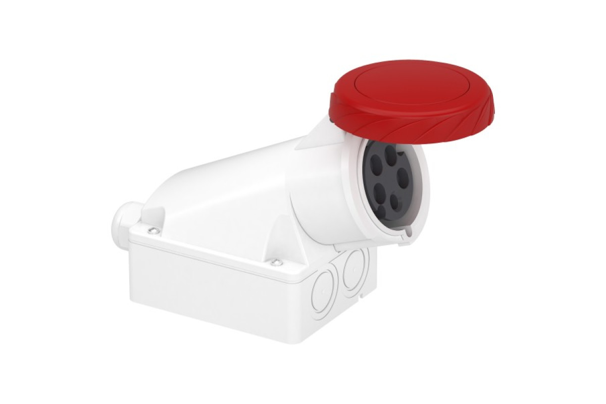 Розетка с настенной коробкой 32 А, 3P+N+E, 415 В, IP67 (83171)