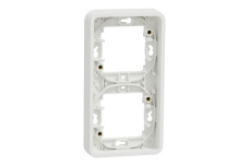 Рамка двухместная IP55 Mureva Styl, вертикальная, белая (MUR39151)