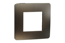 Рамка Unica Studio Metal, 1 постовая, антрацит (NU280253M)