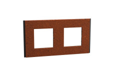 Рамка 2-постовая Unica Deco Material, терракотовая (NU600471)