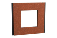 Рамка 1-постовая Unica Deco Material, терракотовая (NU600271)