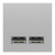 Розетка USB двойная 2.1А 2 модуля алюминий (NU341830)  = 2 850.00 грн 