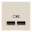 Розетка USB подвійна, 2.1А, 2 модулі, бежева Unica New Studio (NU341844)