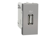 Розетка USB 1 модуль алюминий (NU342830)
