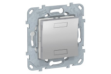 NEW UNICA - KNX кнопочный выключатель, Алюминий (NU553030)