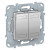 NEW UNICA - KNX Кнопочный двухклавишный выключатель, Алюминий (NU553130)  = 7 835.00 грн 