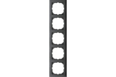 M-Pure Рамка, 5-постовая Антрацит (MTN4050-3614)