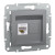 Розетка компьютерная RJ45 UTP категория 5Е Asfora Сталь (EPH4300162)  = 394.00 грн 