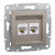 Розетка компьютерная RJ45 UTP категория 5Е двойная Asfora Бронза (EPH4400169)  = 792.00 грн 
