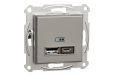Двойная USB зарядка 2.4 A Asfora бронза (EPH2700369)