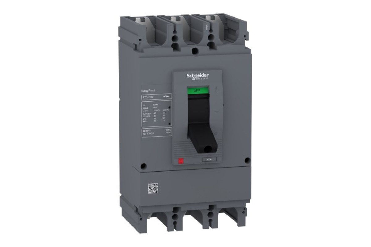 Автоматический выключатель в литом корпусе EasyPact EZC400N 3P3T 36кА 350А (EZC400N3350N)