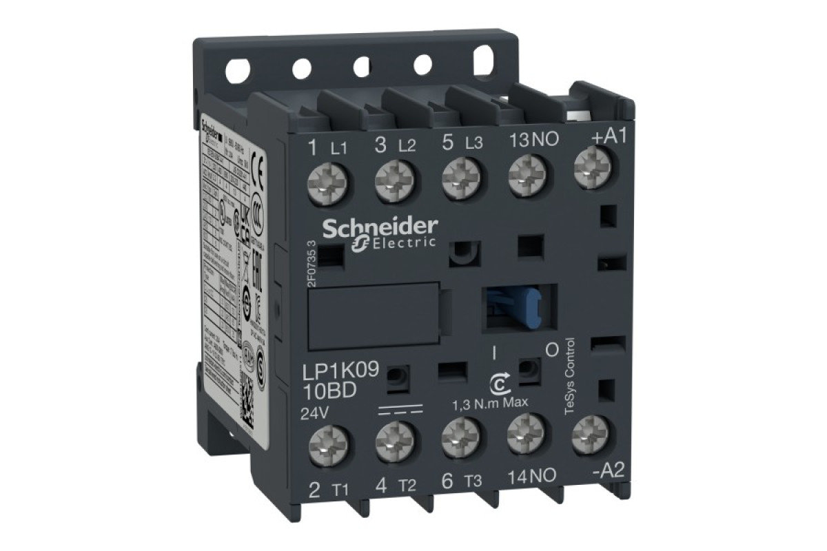 Контактор TeSys K 3P 9A НВ =24В ГВИНТ (LP1K0910BD)