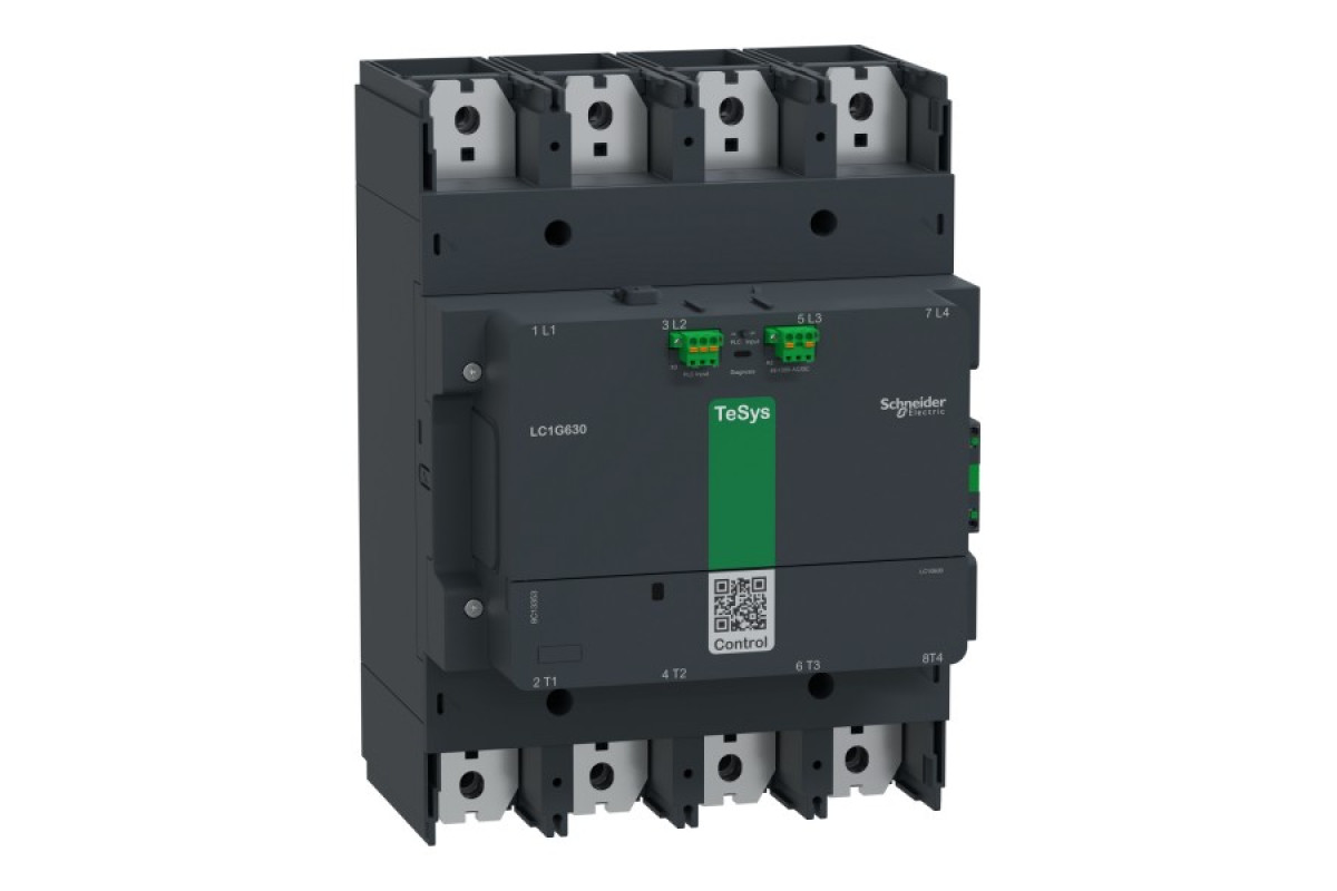 Контактор высокой мощности, TeSys Giga 630, расширенная версия, 48…130V широкая полоса (LC1G6304EHEA)