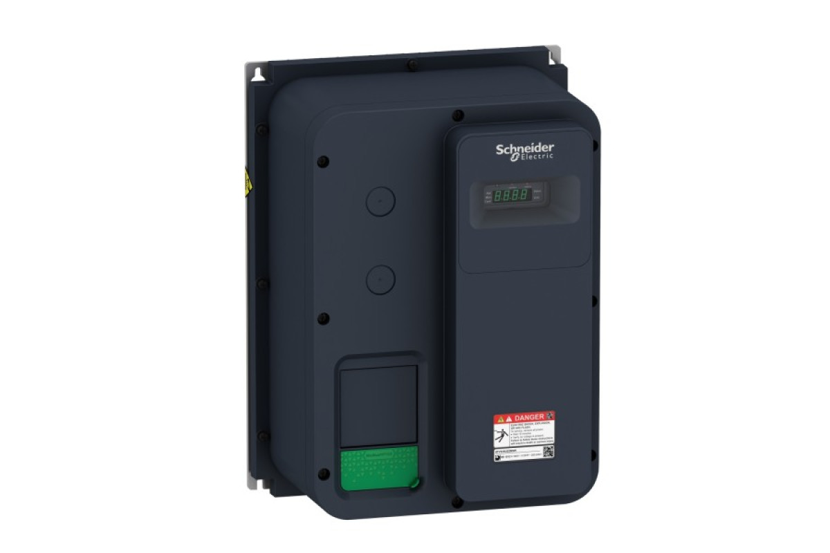 Преобразователь частоты ATV320 0,18кВт 220В, 1ф, IP66, с ЭМС-фильтром кат. C2 (ATV320U02M2W)