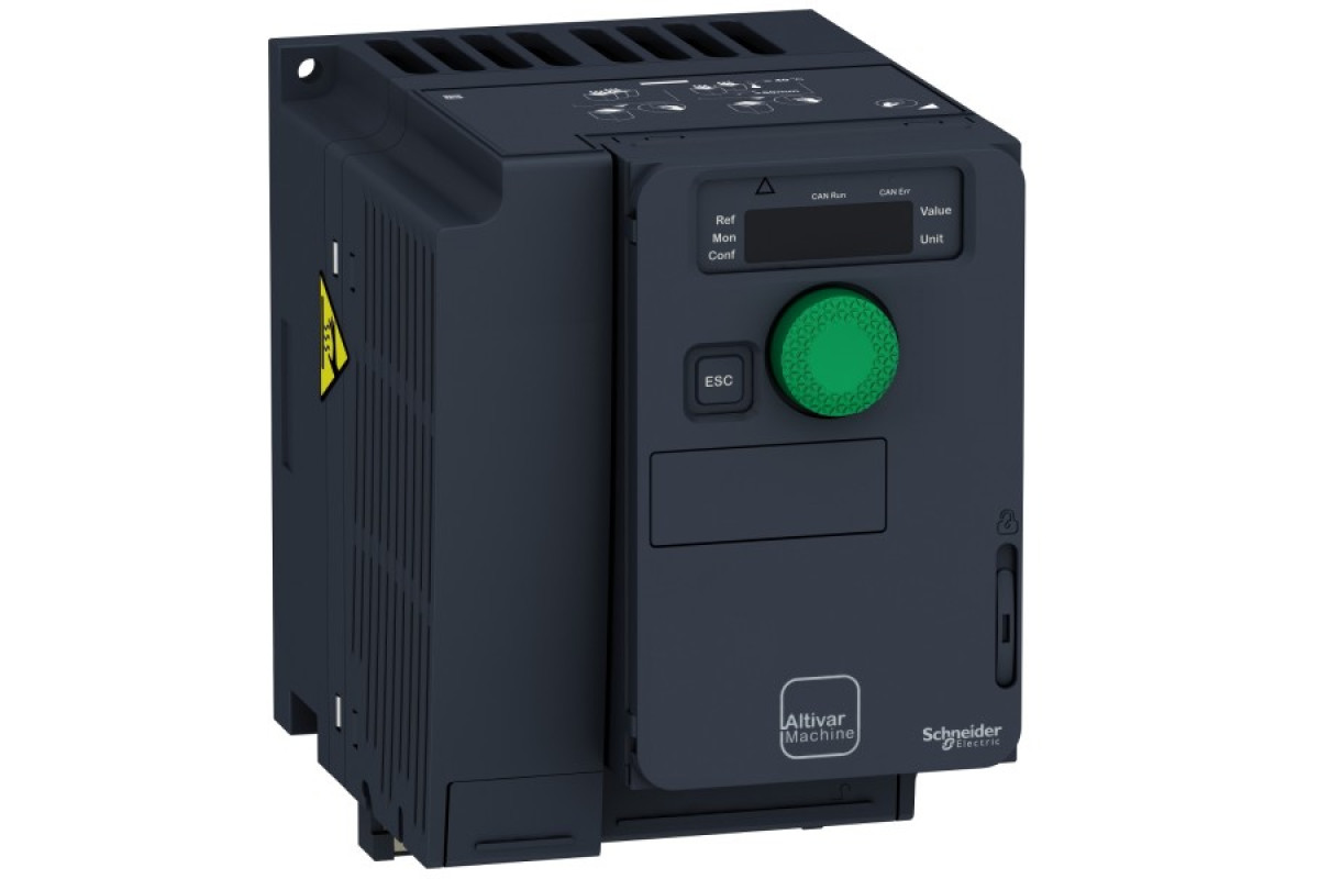 Преобразователь частоты ATV320C 2,2кВт 220В, 3ф питание, компакт, без ЭМС-фильтра (ATV320U22M3C)