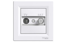 TV-SAT Розетка Конечная Белая Asfora (EPH3400421)