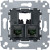 Механизм компьютерной розетки RJ45,2-посты, категория 5e UTP (MTN4575-0002)  = 1 168.00 грн 