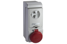 Розетка Unika с блоком - 32 A - 3P + E - 380...415 V AC - IP65 - wall (83196)