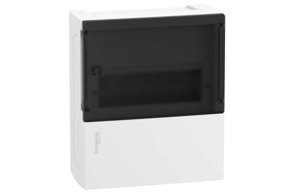 Щит навесной Resi9 MP дымчатые двери 2 клеммных блока (MIP12108S)