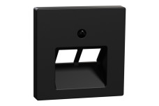 Накладка RJ45 2х System M черная матовая (MEG4522-0403)