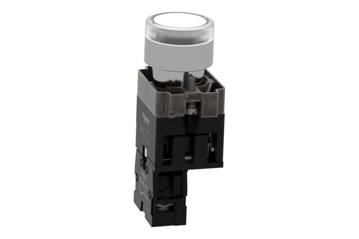 Кнопка с подсветкой, Easy Harmony XB2, пружинный возврат, 1NO (XB2BW31M1C)