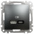 USB розетка А+С, матовый титан (SDD172405U)  = 2 676.00 грн 