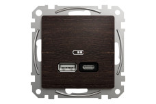 USB розетка А+С, венге (SDD181405U)