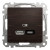 USB розетка А+С, венге (SDD181405U)  = 2 685.00 грн 